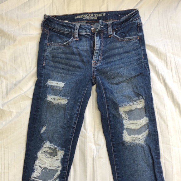 American Eagle Super Stretch skinny jeans. Size 4 Regular. - Picture 4 of 7